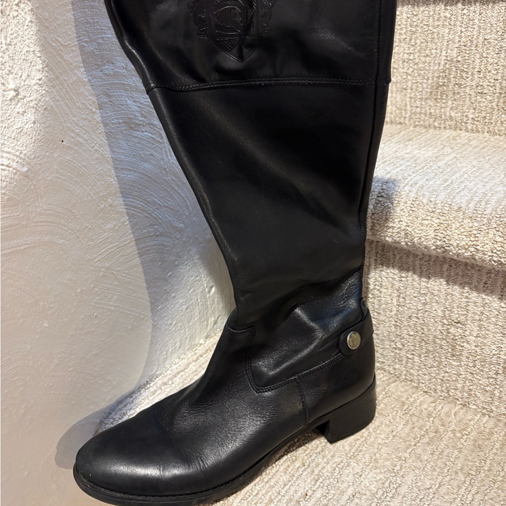 Etienne Aigner Black Heeled Boots